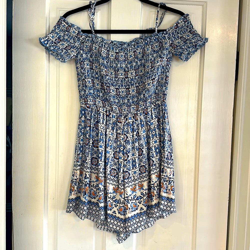 Blue/Multi Floral Romper - XS/Small